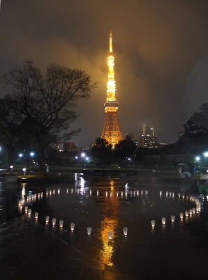 港区芝公園で行われたキャンドルナイト