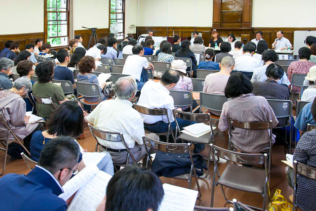 被害者問題シンポジウム会場の様子